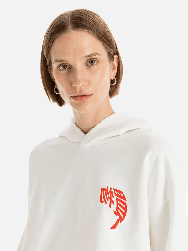 SHOPI GO, Tomika Oversize Kapüşonlu Sweatshirt - Kırık Beyaz, SWEATSHIRT, shopi go'da!