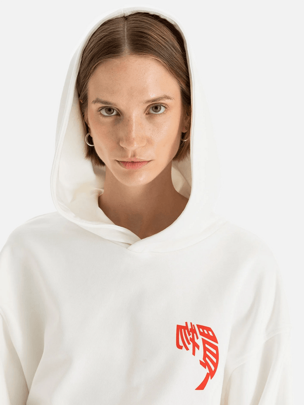 SHOPI GO, Tomika Oversize Kapüşonlu Sweatshirt - Kırık Beyaz, SWEATSHIRT, shopi go'da!
