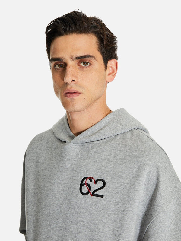 Amagi Nakış Detaylı Oversize Kapüşonlu Sweatshirt - shopi go