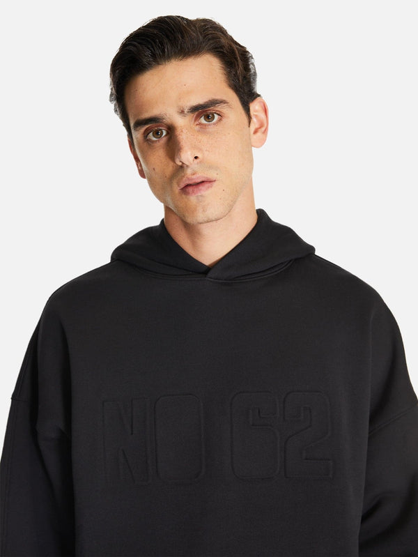 Abira Kabartma Baskılı Oversize Kapüşonlu Sweatshirt - shopi go