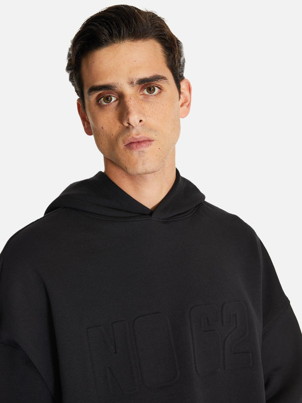 Abira Kabartma Baskılı Oversize Kapüşonlu Sweatshirt - shopi go