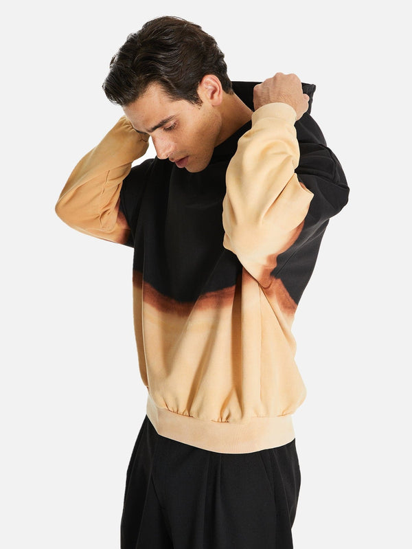 Atsuma Ağartılmış Oversize Kapüşonlu Sweatshirt - shopi go