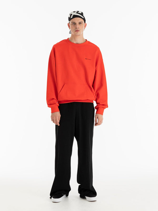 Kijo Oversize Bisiklet Yaka Sweatshirt - Turuncu - shopi go