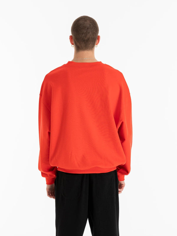 Kijo Oversize Bisiklet Yaka Sweatshirt - Turuncu - shopi go