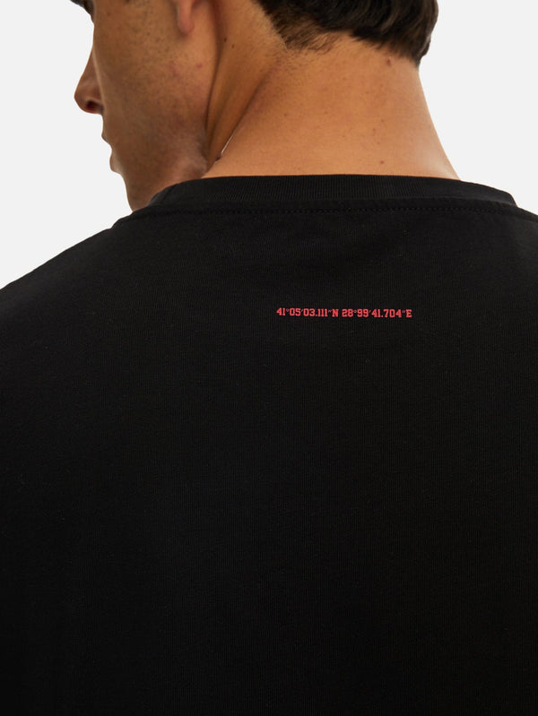 Abuta Uzun Kollu Flok Baskılı T-Shirt - shopi go