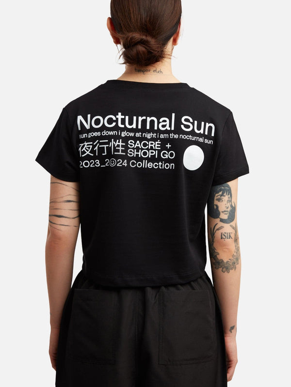Nocturnal Sun Crop T-Shirt - shopi go