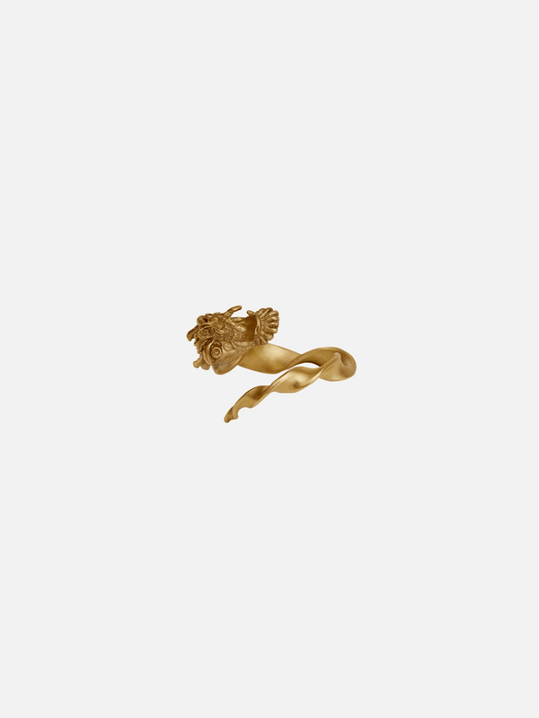 ZEWORKS - YÜZÜK - Bold  Dragon Burma Ring - Gold - shopi go'da!.